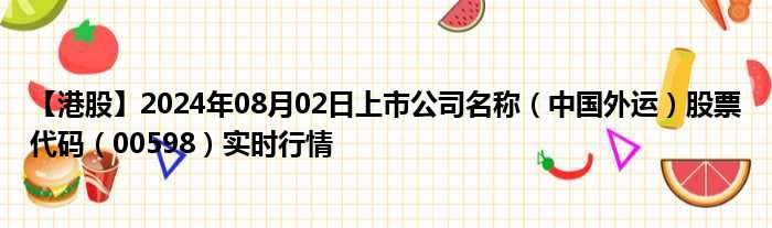 中国外运股票，乘风破浪，启航梦想之航